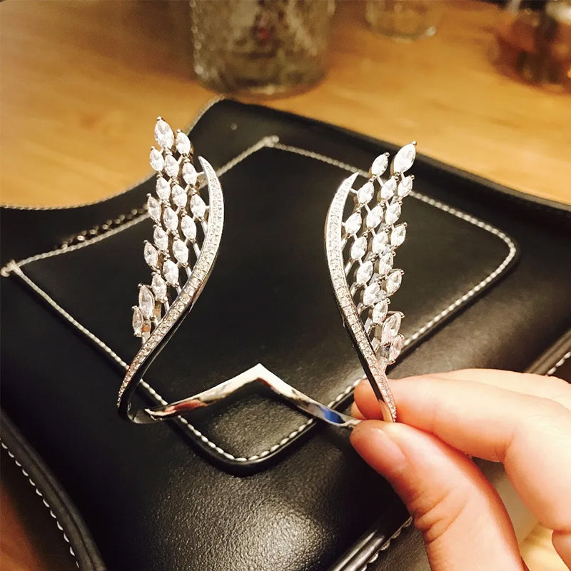 Angel wings bracelet and ring
