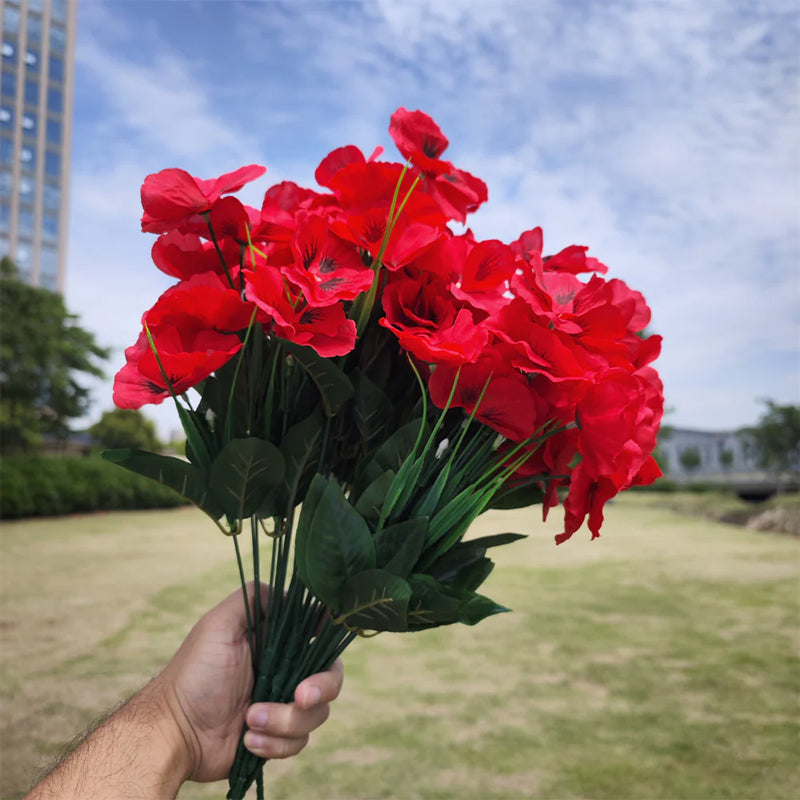 Outdoor Artificial Pansy Flowers