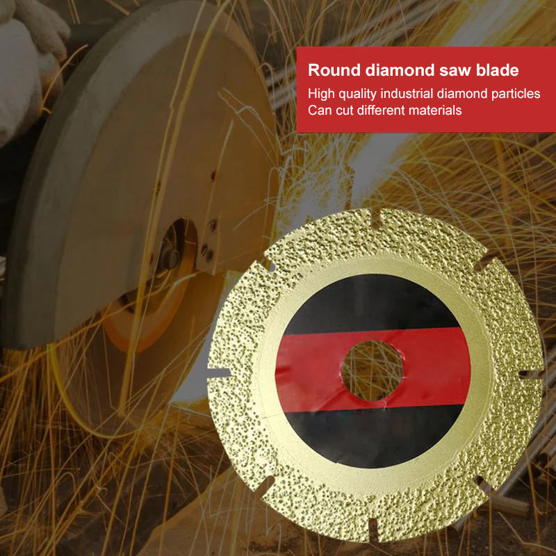 Round diamond saw blade
