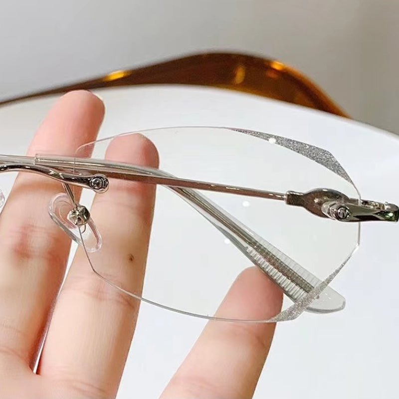 Fashionable Anti-blue Light Rimless Reading Glasses