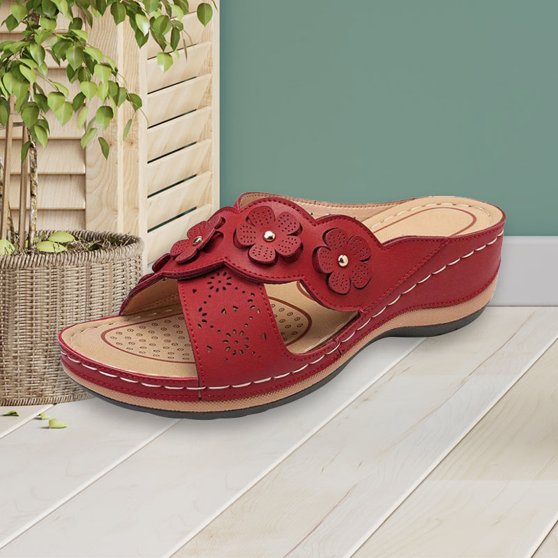 Platform Flower Sandals