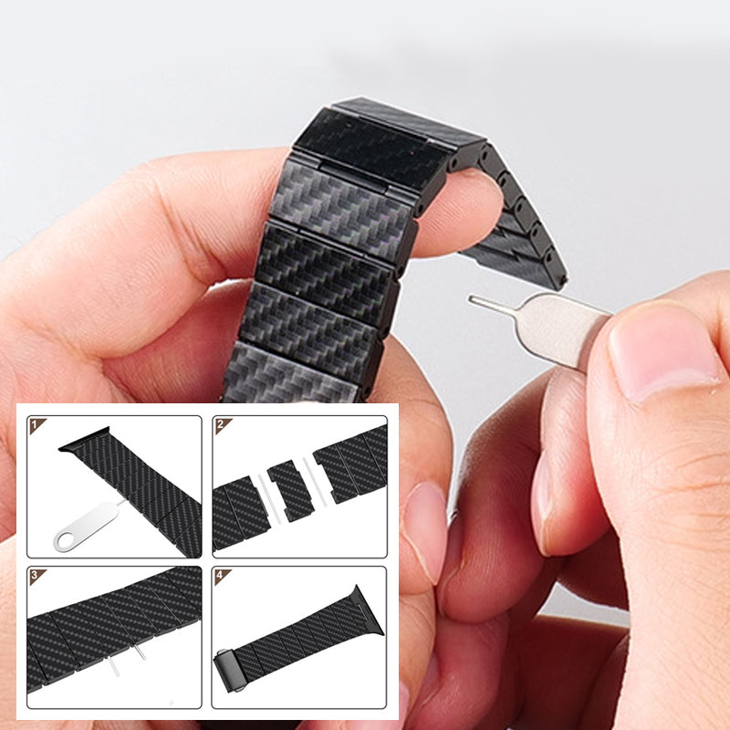 Adjustable Carbon Fiber Watch Band