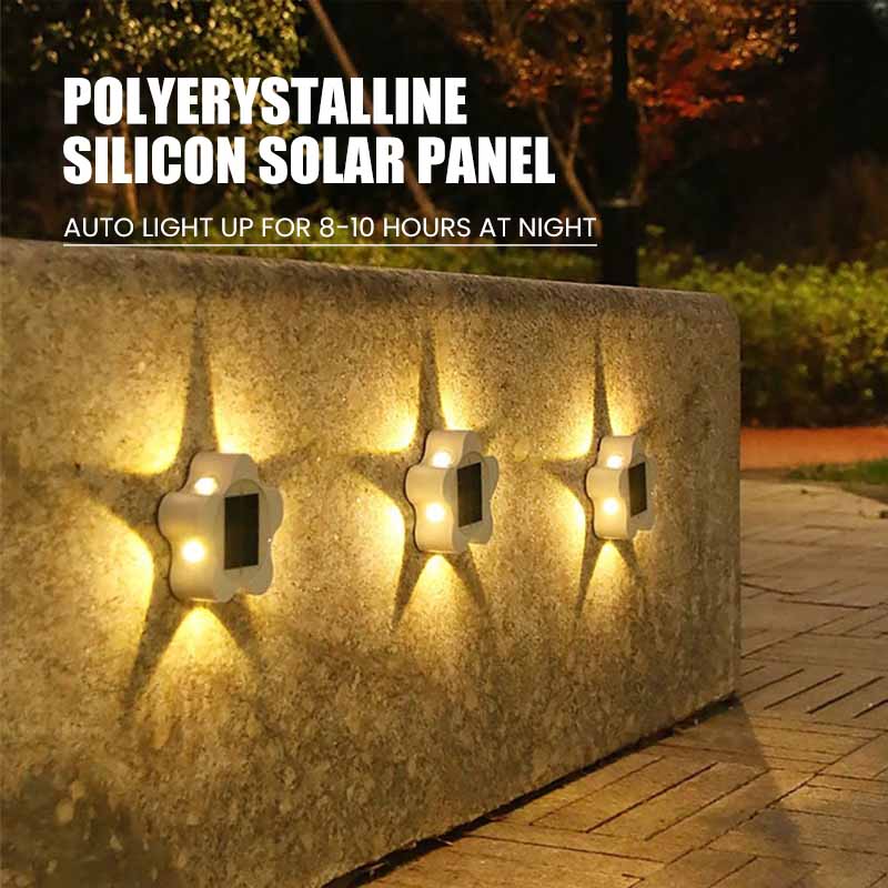 Star-shaped LED Solar Wall Light