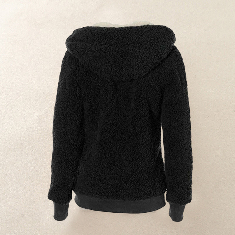 Womens Fuzzy Fleece Jacket