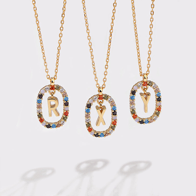 Letter Pendant Necklace