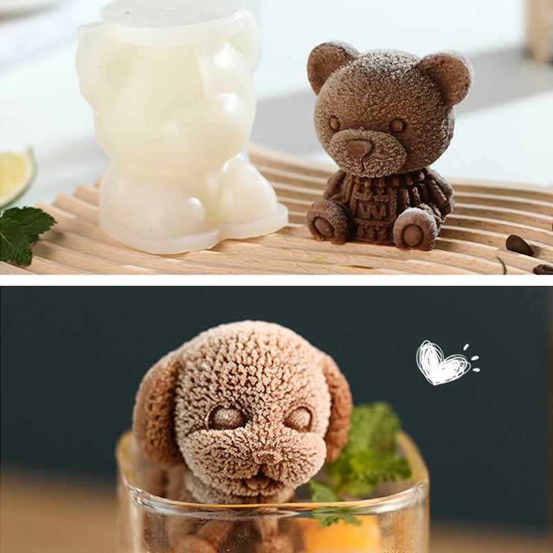 3D Teddy Bear Ice Cube Maker