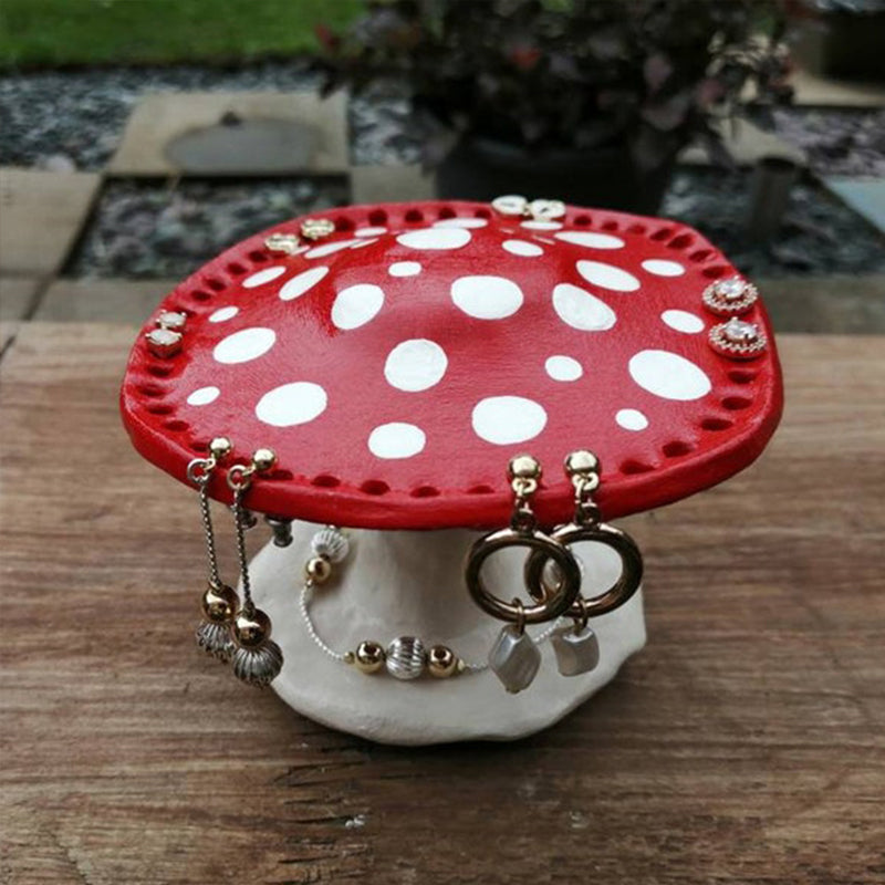 Cute Mushroom Earring Holder