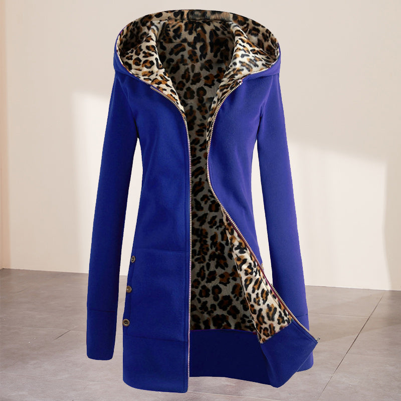 Thickened Leopard Print Coat