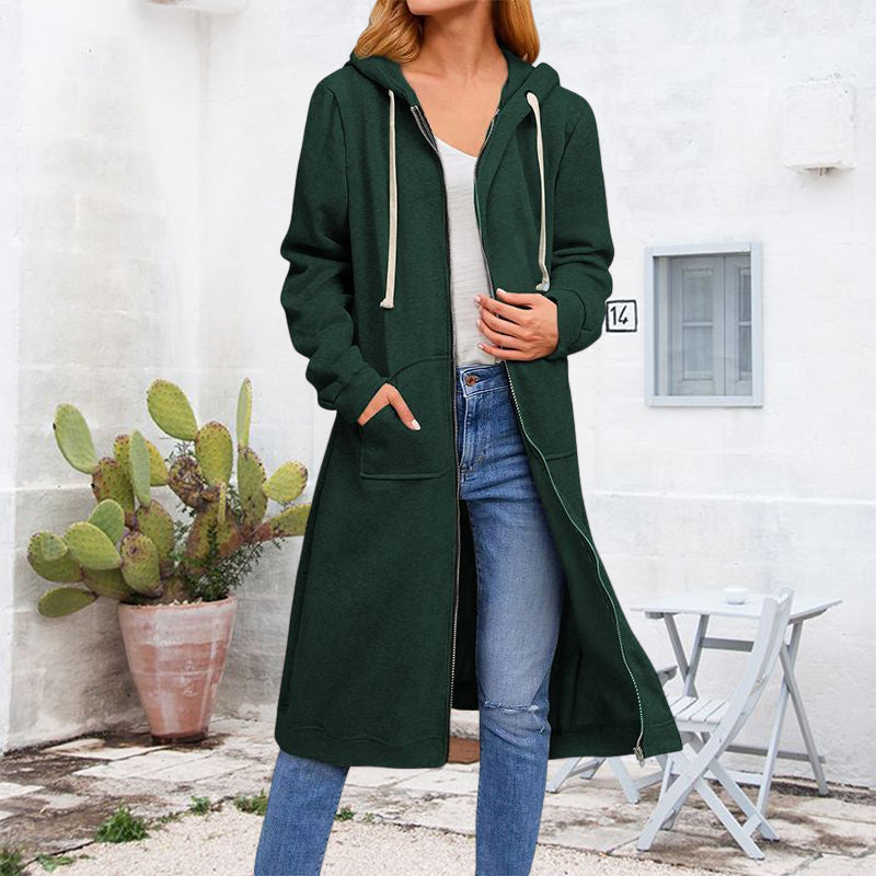 Long Zipper Sweater Jacket