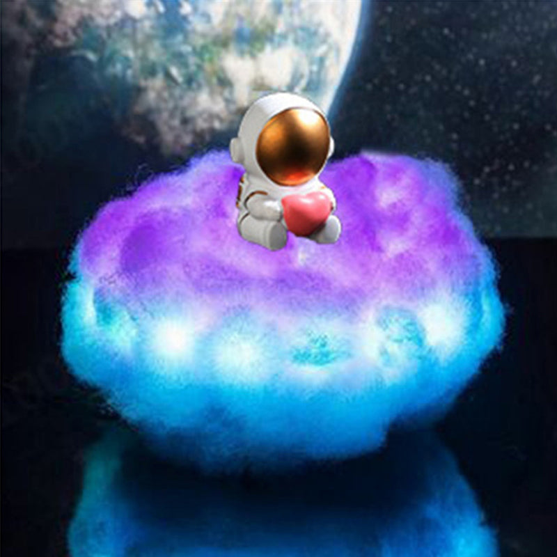 Colorful Clouds Astronaut LED Lamp