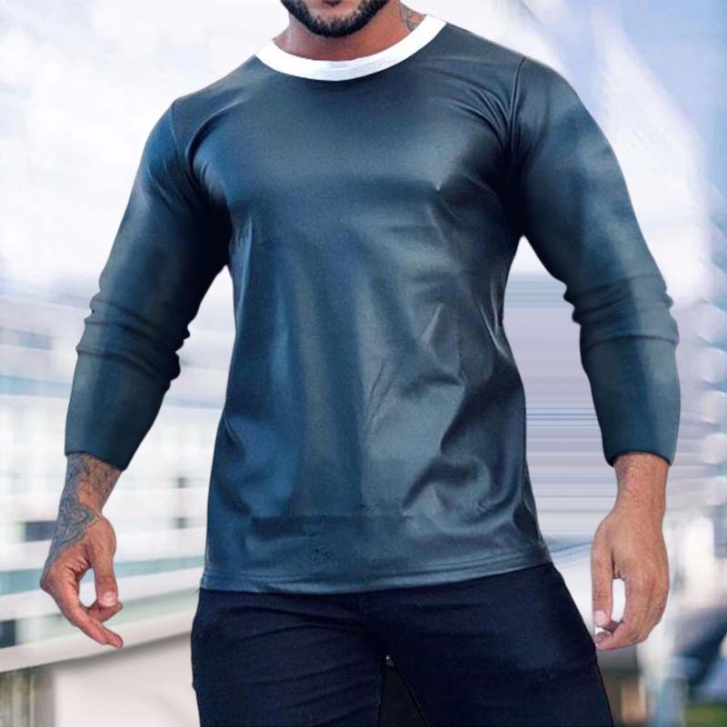 Men's Satin Long Sleeve T-shirt