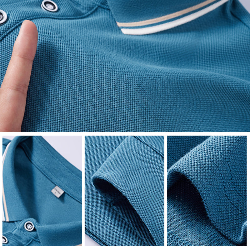 Lapel Solid Color Polo Shirt