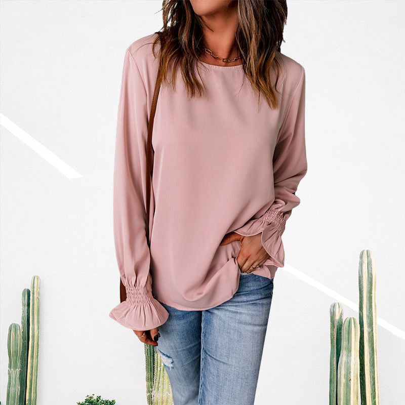 Ruffled Puff Sleeve Top