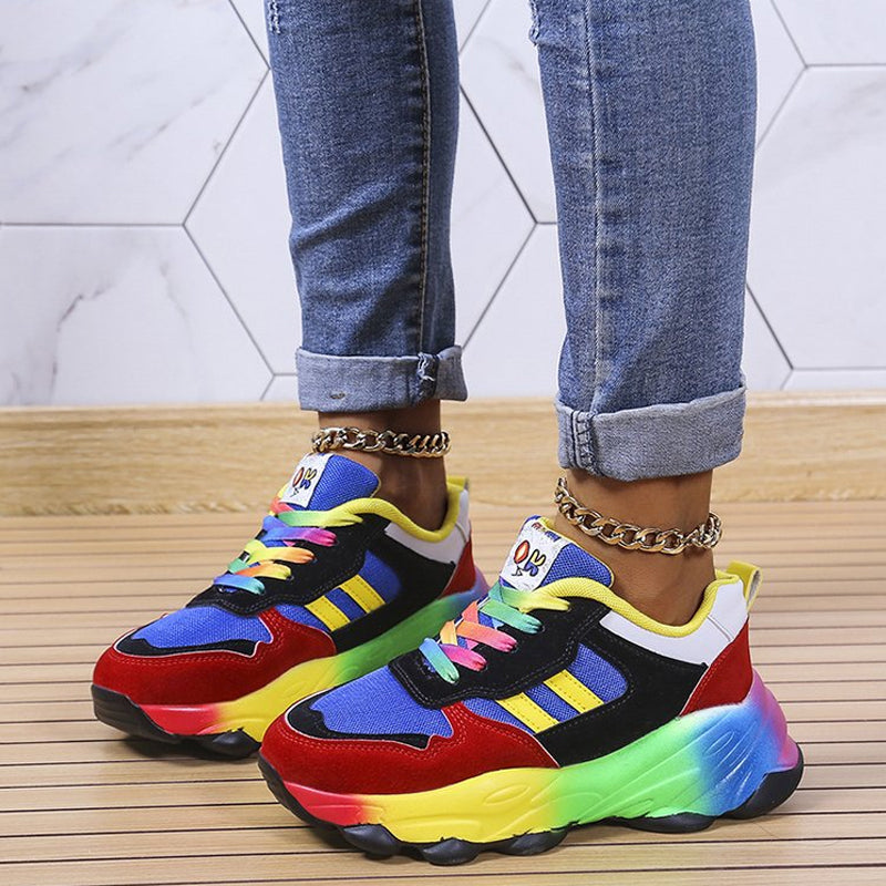 Hip Hop Street Sports Rainbow Sneakers