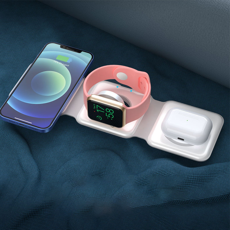 Foldable 3-in-1 Wireless Charger