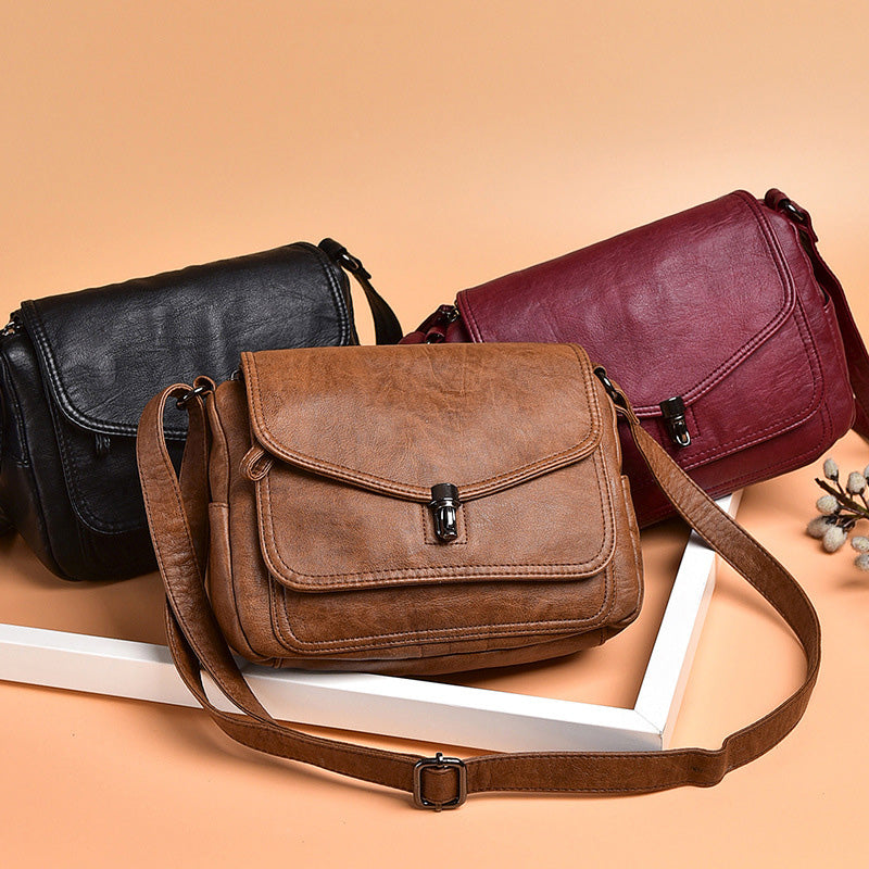 Vintage Waterproof Large Capacity Crossbody Bag