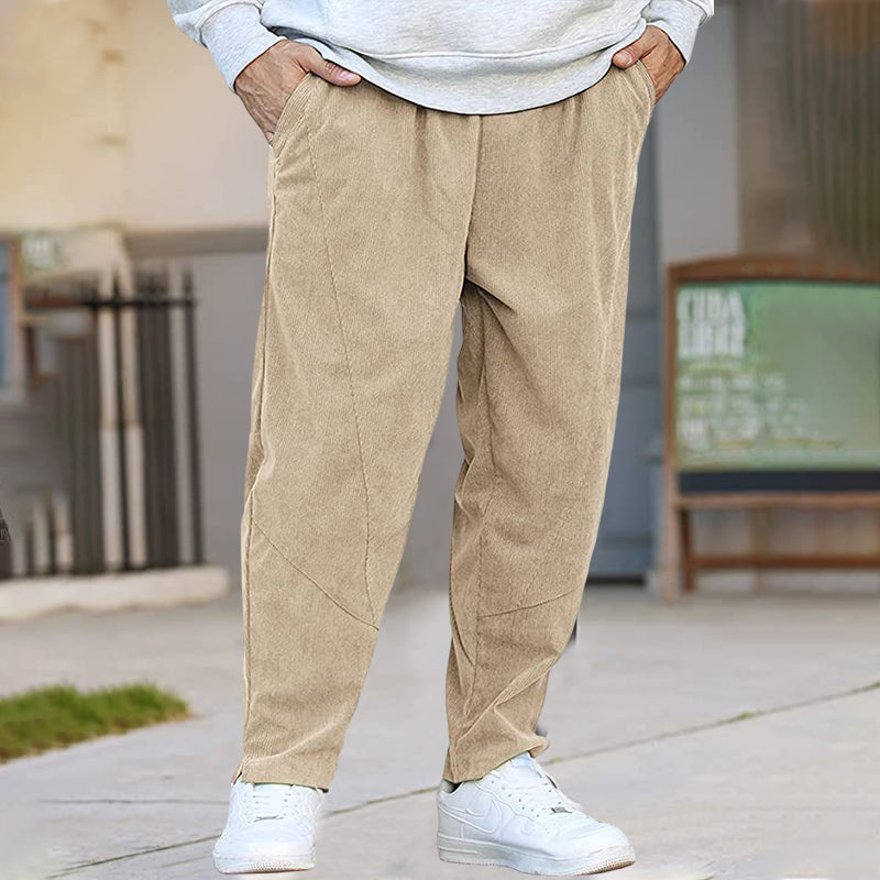 Corduroy Drawstring Harem Pants