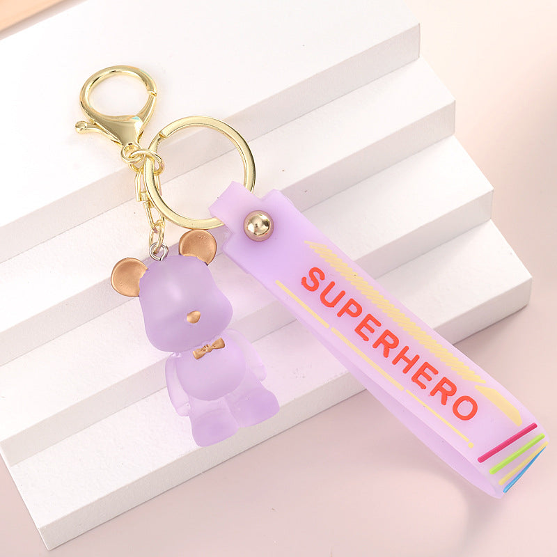 Bow Tie Bear Keychain