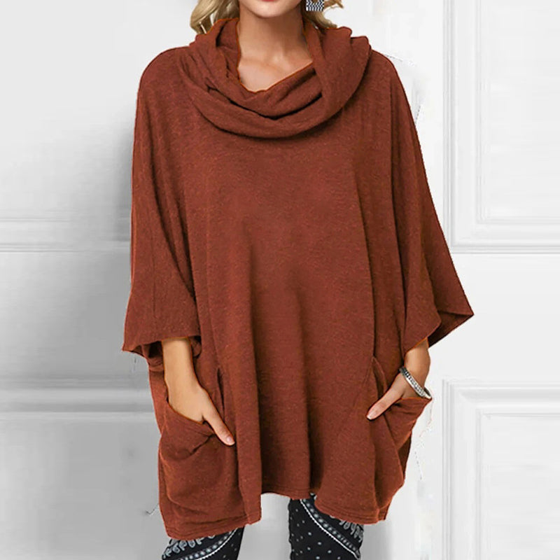 Casual Three-quarter Sleeve Loose Large Size Knitted Tops