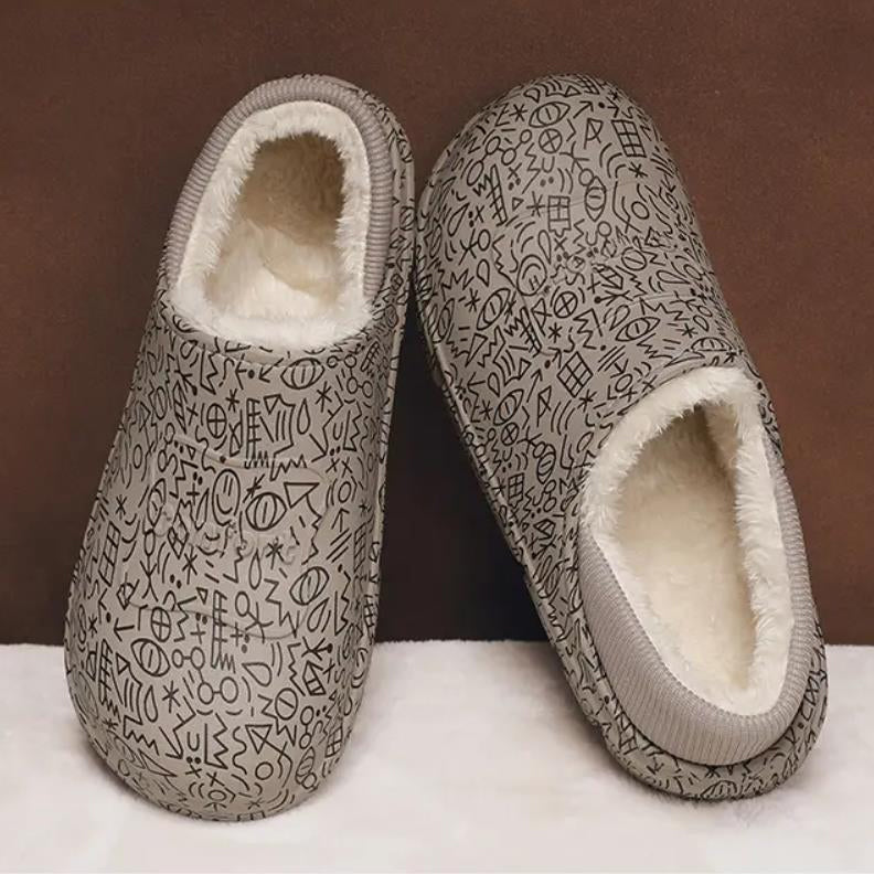 Men's Indoor Warm Plush Cotton Shoes