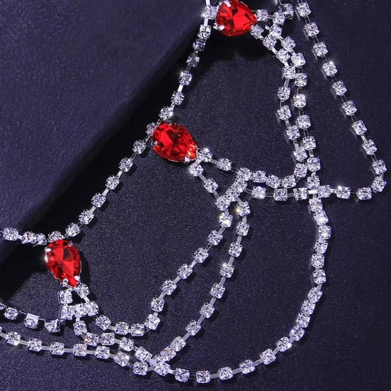 Summer Sexy Layered Diamond Leg Chain
