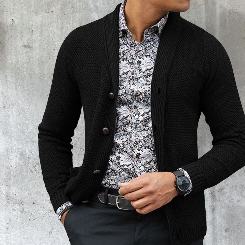 Men's Cardigan Single Breasted Knit Top