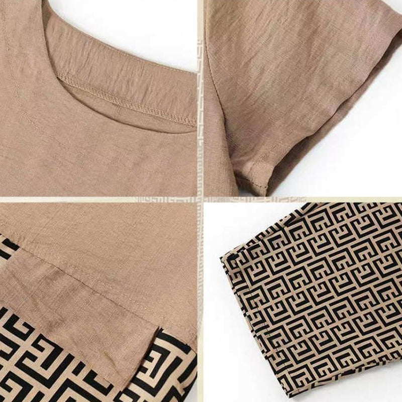 Summer New Casual Stitching Suit