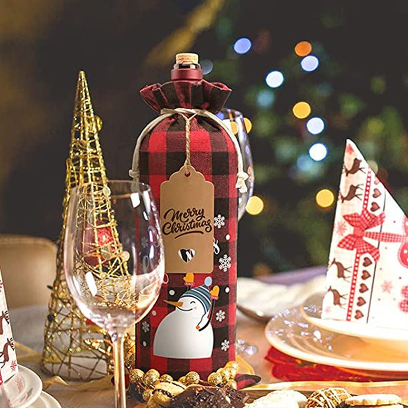 Christmas Wine Bags