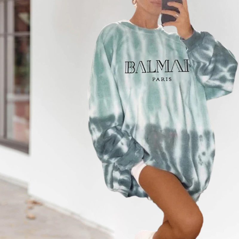 Women's Tie Dye Print Sweatshirt