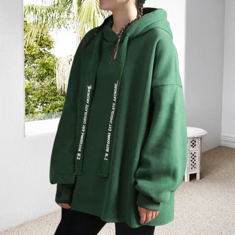Hooded Letter Sweatshirt