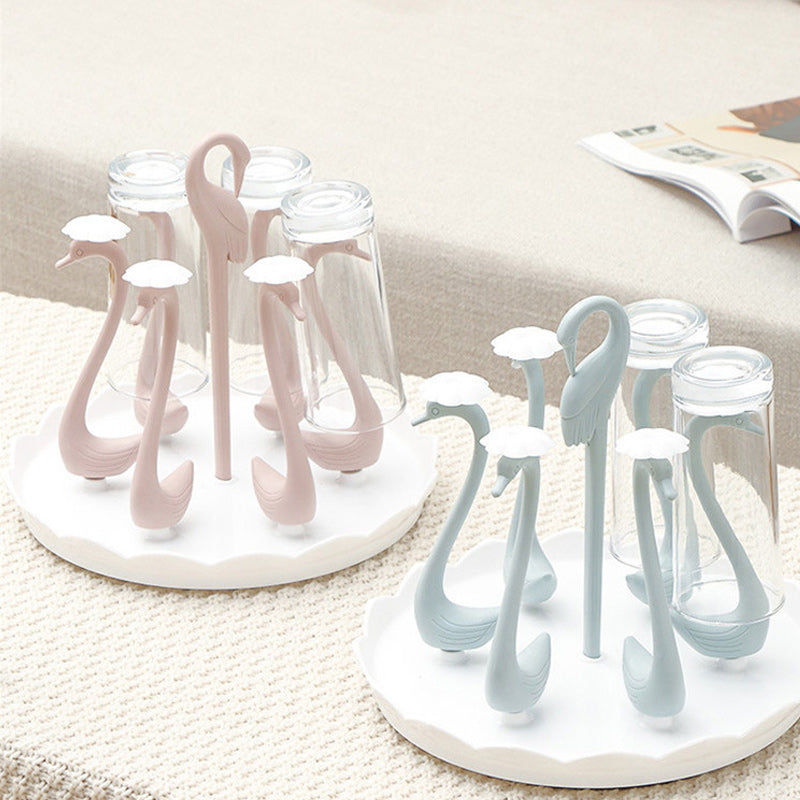 Creative Multifunctional Rotatable Swan Drain Cup Holder
