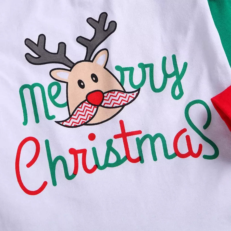 Casual Parent-child Clothing With Christmas Moose Print