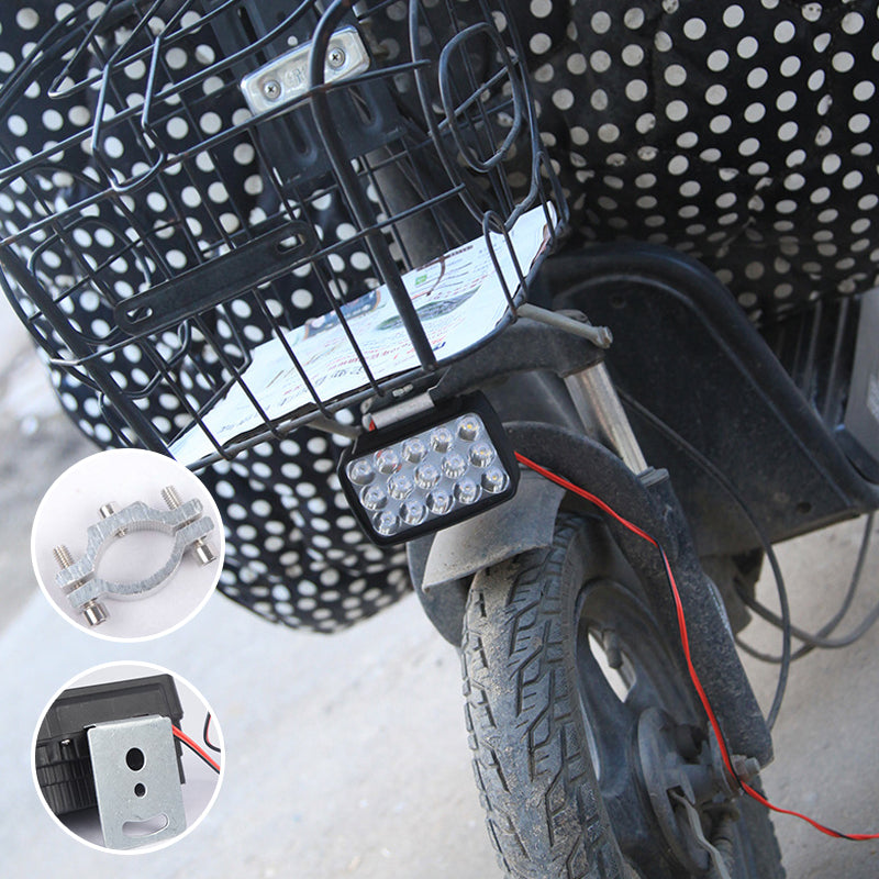 External LED Headlights with 15 Lamp Beads