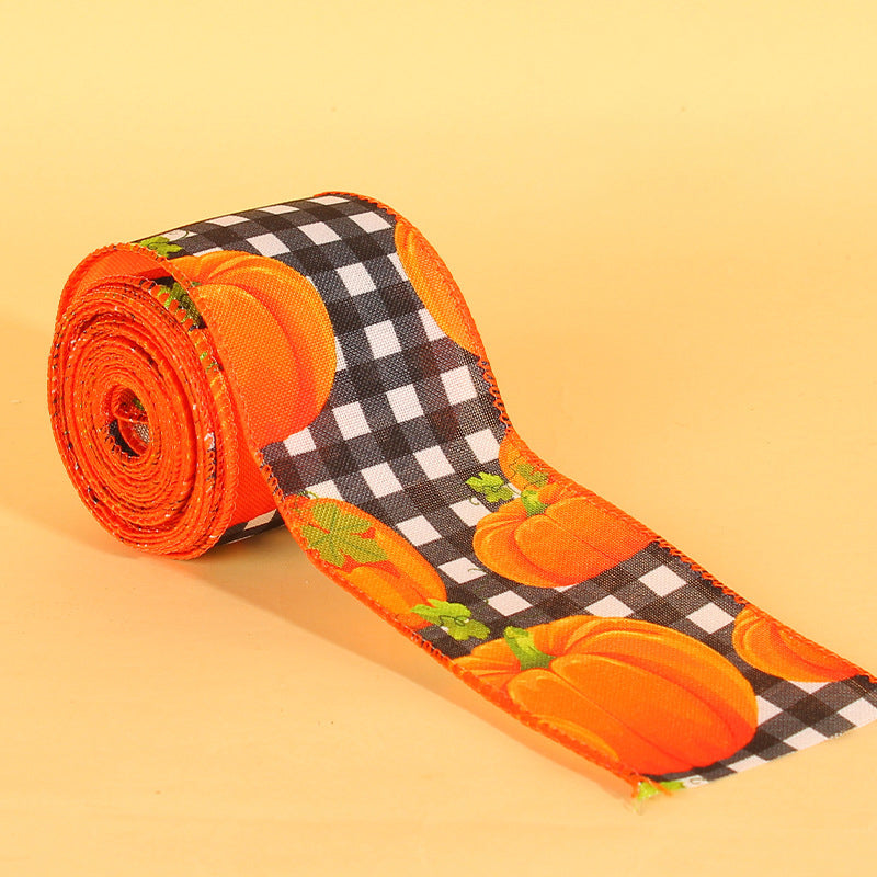 Pumpkin Print Ribbon