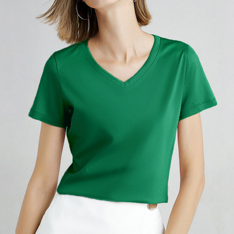 Solid Color Simple T-Shirt