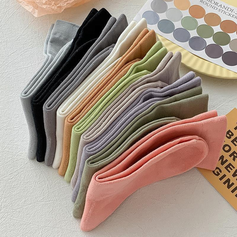 Girls' Solid Color Socks