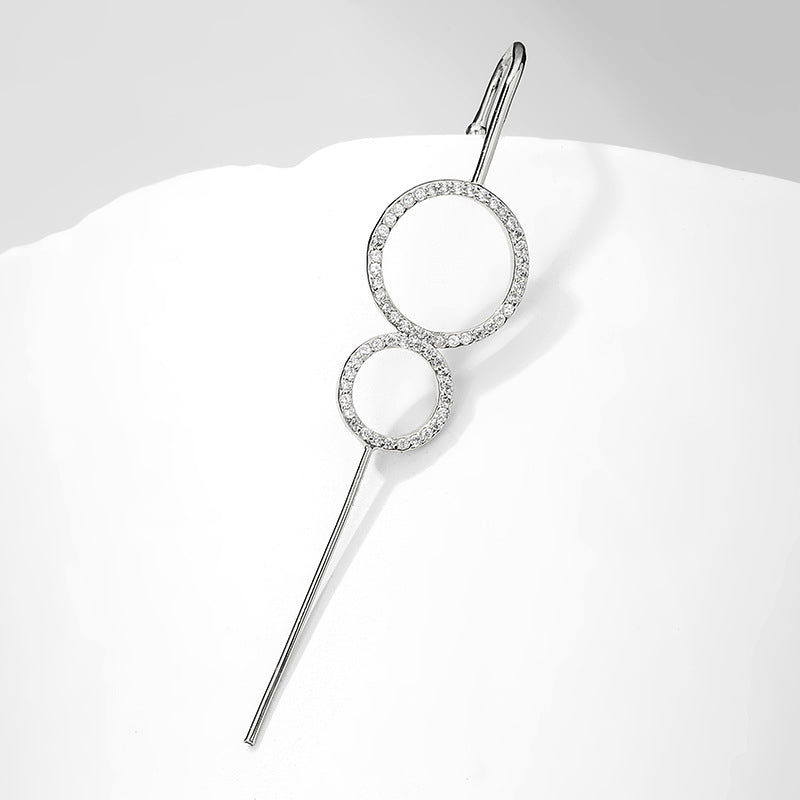 Double Circle Hook Earring