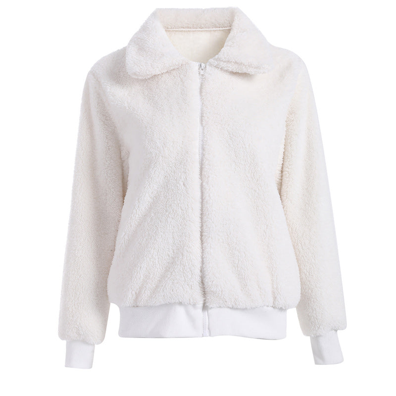 Women Fleece Fuzzy Jacket