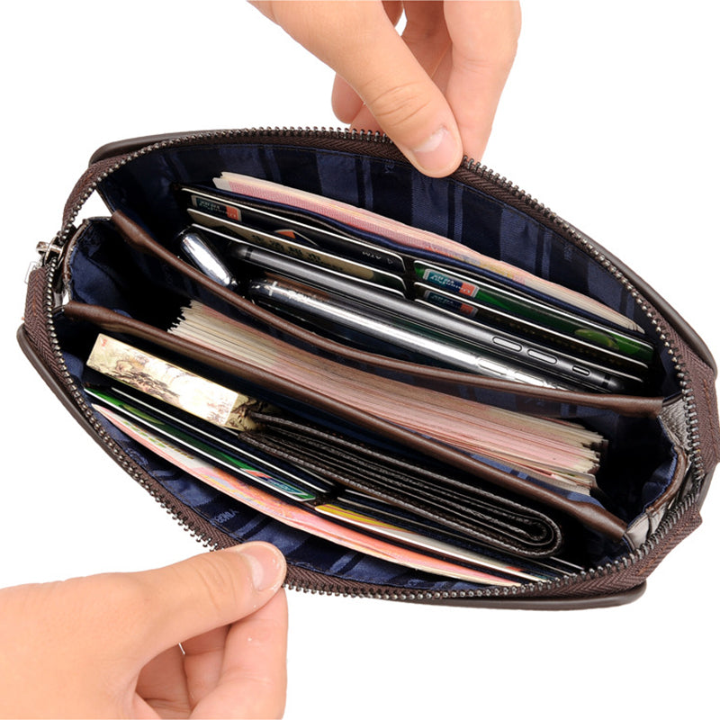 Anti-theft Combination Lock Business Men's Clutch