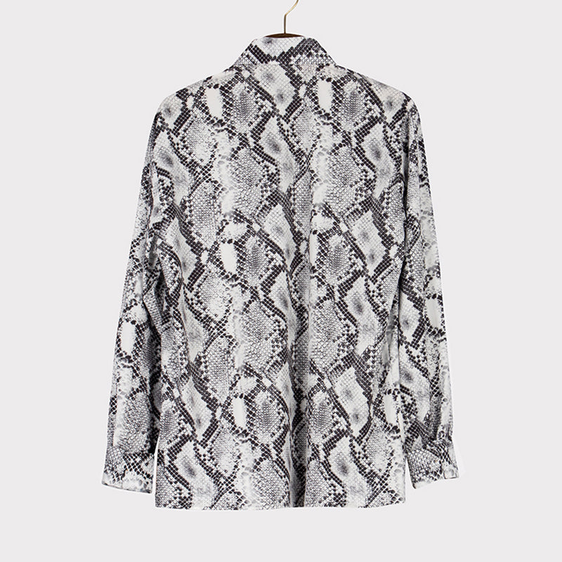 Snake Print Casual Shirt