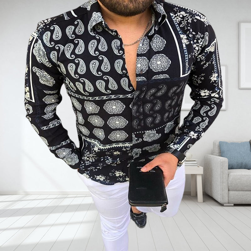 Cashew Print Men's Shirt