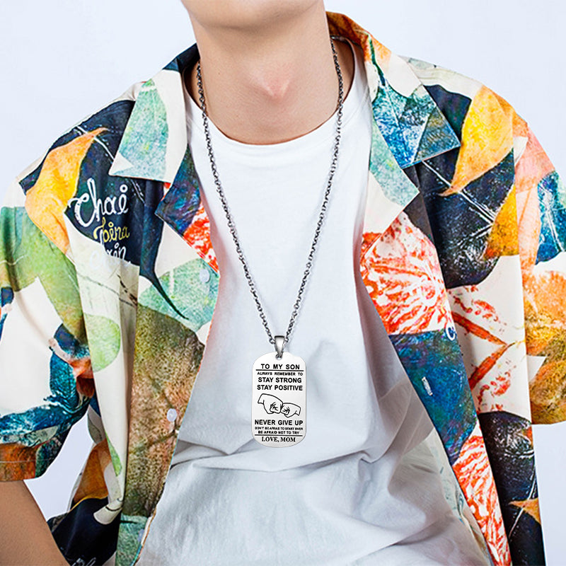 English Alphabet Stainless Steel Necklace