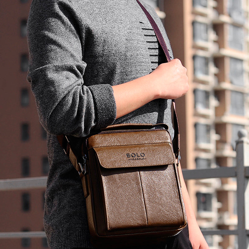 Simple British Men's Shoulder Bag