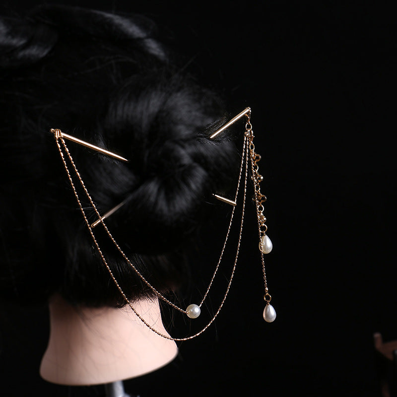 Elegant Tassel Double Hairpin