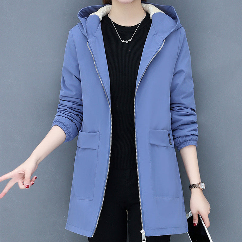 Fleece Solid Color Coat