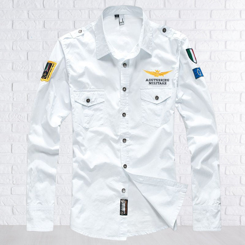 Aviator Men's Long Sleeve Shirt