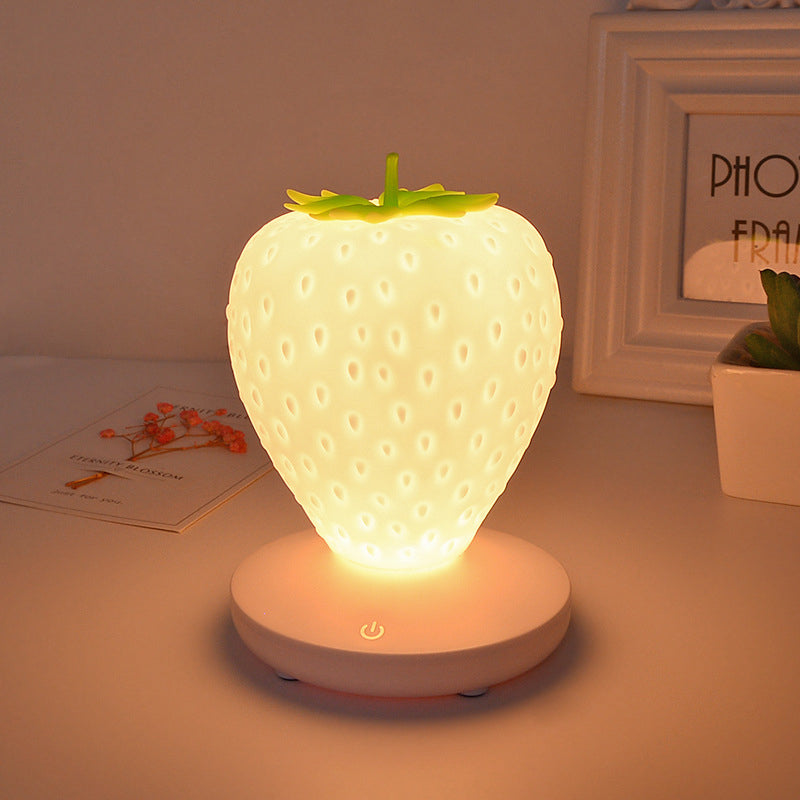 Strawberry Night Light Soft Silicone Table Lamp