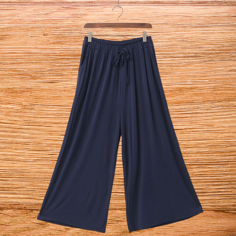 Modal Cotton Wide Leg Pants