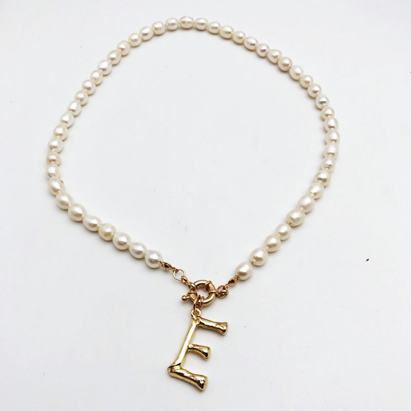 Pearl Necklace With Initials