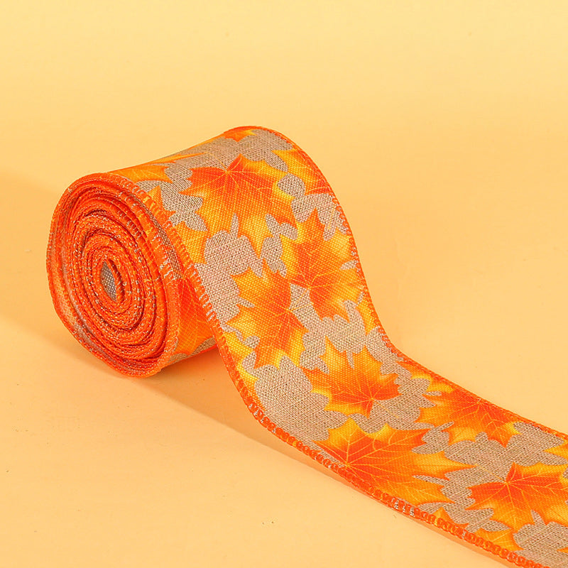 Pumpkin Print Ribbon